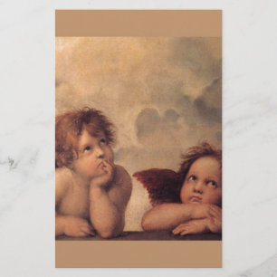 foi ange Raphael vintage vieille peinture bénédict