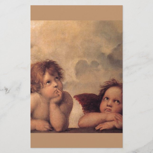 foi ange Raphael vintage vieille peinture bénédict (Devant)