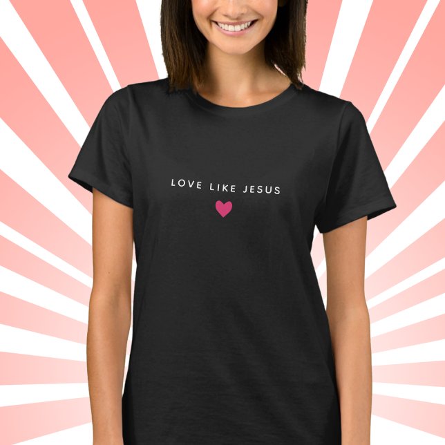 Foi chrétienne amour coeur filles T-shirt (Créateur téléchargé)