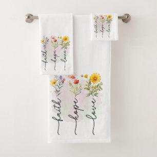 Foi dans le Trio des serviettes en fleurs