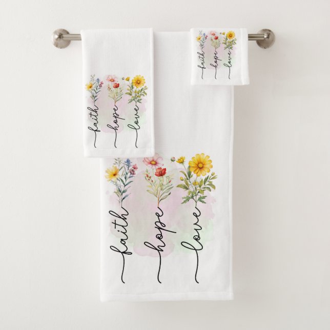 Foi dans le Trio des serviettes en fleurs (En situation)