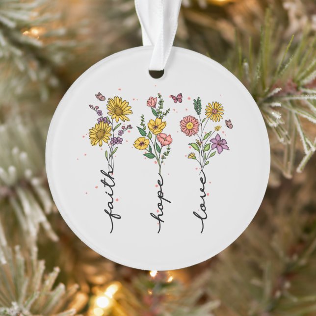 "Foi-Espoir-Amour" | Inspirant design floral (Arbre)