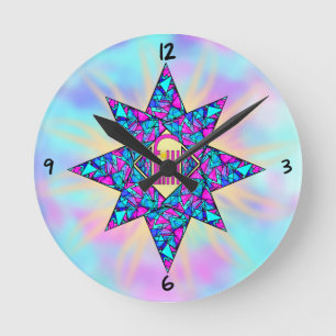 Foi ~ Étoile Horloge ronde