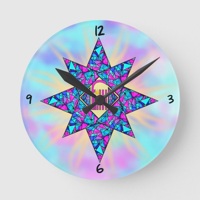 Foi ~ Étoile Horloge ronde (Recto)