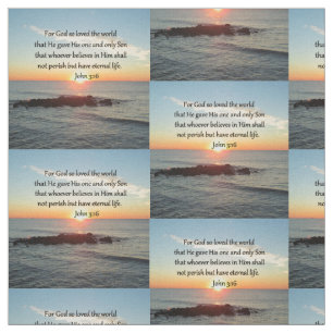 FOI REMPLI JOHN 3:16 TISSU PHOTO DE SUNRISE