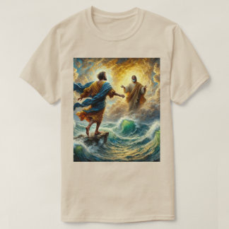 Foi sur la peur - Jésus marche sur l'eau T-shirt