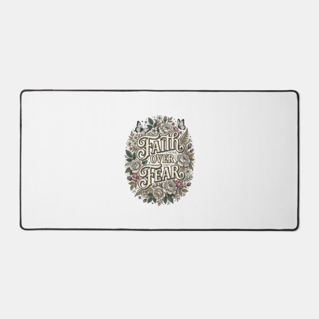 Foi sur la peur papillon floral vintage (Recto)