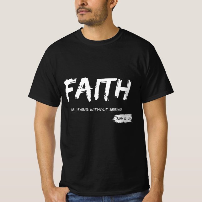 Foi, T-shirt vêtement religieux (Devant)
