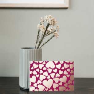 Foil Hearts Valentine Foil Carte postale