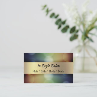 Foil personnalisé Gold look Cartes de visite profe