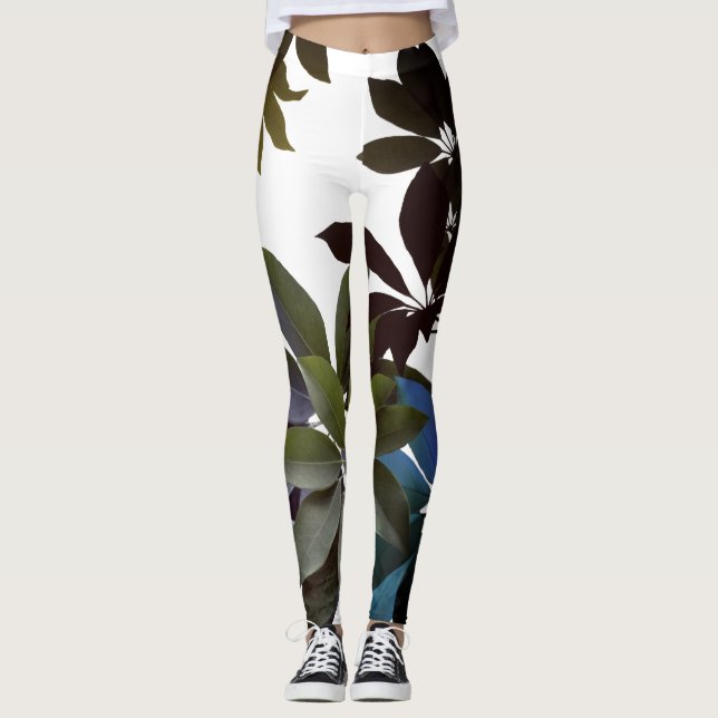 Foliage, Leggings Feuille tropicaux (Devant)