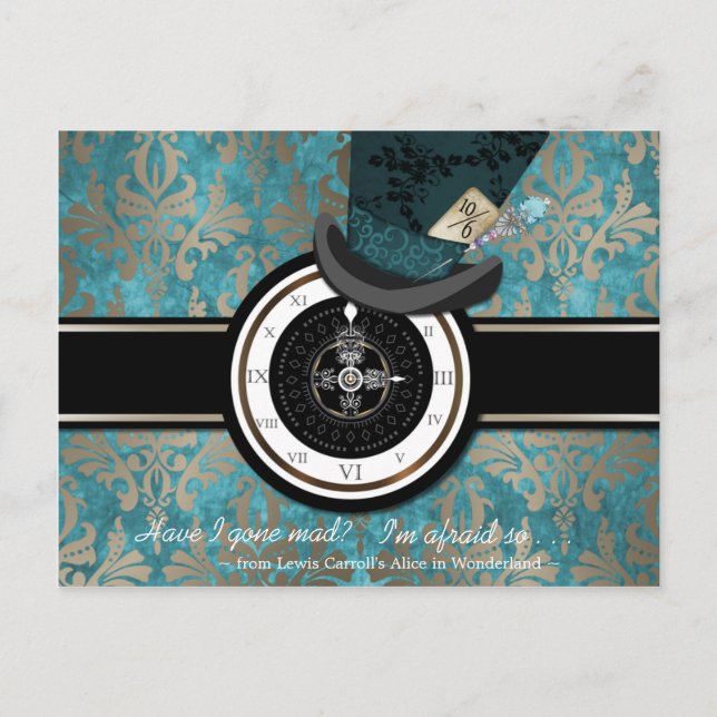 Folie à Chapeaux Carte de sauvegarde de date (Devant)