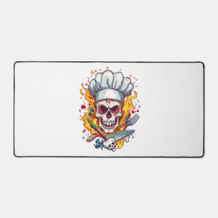 Folie du Crâne de Chef � Cuisine Drôle de Squelett
