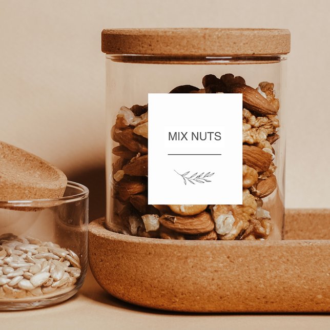 Folio moderne étanche cuisine épice Étiquette Jar (Créateur téléchargé)