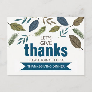 Folithe Moderne, Dîner Thanksgiving Invitation