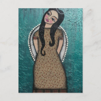 FOLK ART Angel PAR LORI EVERETT carte postale