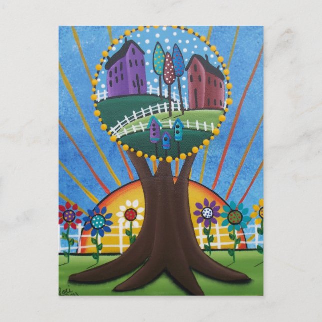 Folk Art BY LORI EVERETT carte postale (Devant)