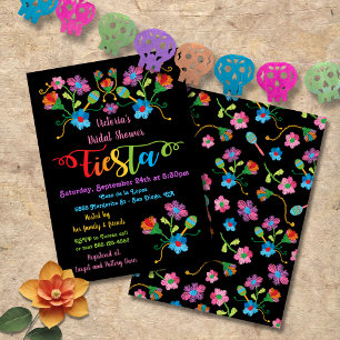 Folk Art Mexicaine Fiesta Bridal Shower Invitation