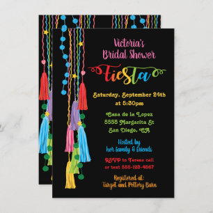 Folk Art Mexicaine Fiesta Bridal Shower Invitation