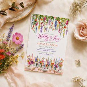 Folle amoureuse Invitation pour une garden-party d