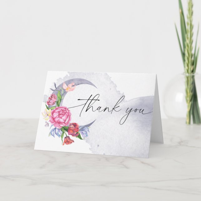 Folle de joie Fleurs baby shower merci  (Devant)