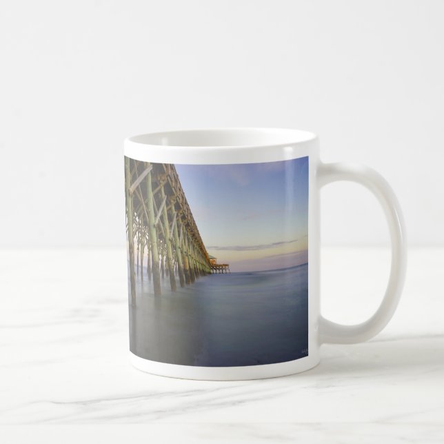 Folly Beach Pier Beauté Café Mug (Droite)