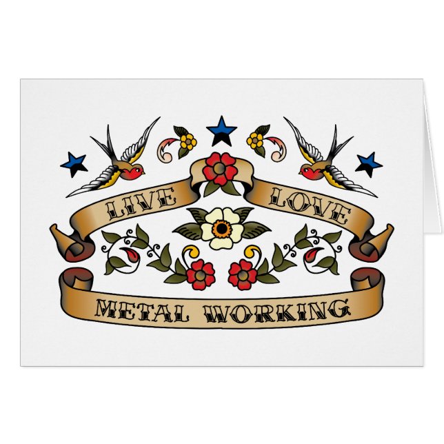 Fonctionnement vivant en métal d'amour (Devant horizontal)