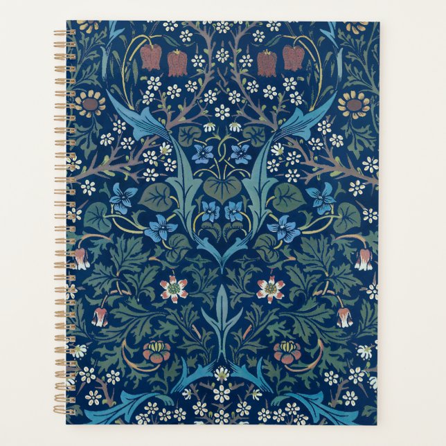 Fond bleu Morris Vintage motif Blackthorn (Devant)