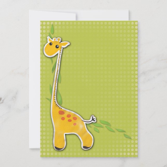 fond de bébé girafe adorable (Devant)