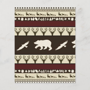 Fond de carnet de découpage de bois d'automne