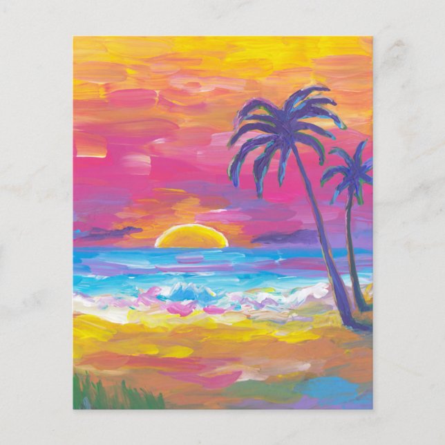 Fond de carnet de découpage de coucher de soleil t (Devant)
