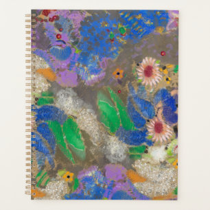 Fond de fleurs abstraites d'Odilon Redon.