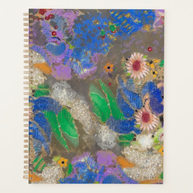 Fond de fleurs abstraites d'Odilon Redon. (Devant)