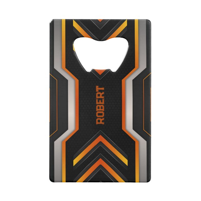 Fond de jeu en monogramme noir et orange (Devant)