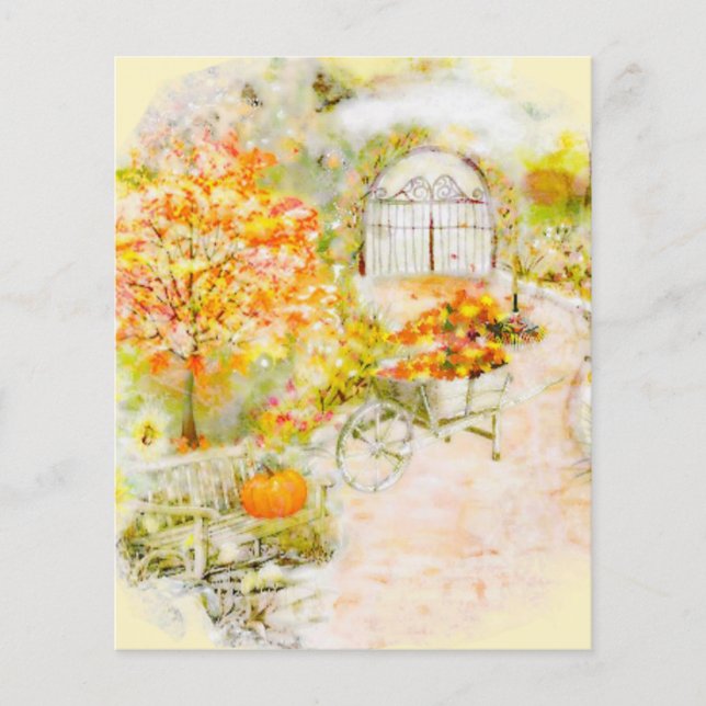 Fond de scrapbook de jardin d'automne (Devant)
