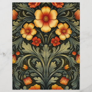 Fond de scrapbook floral vintage Art Nouveau