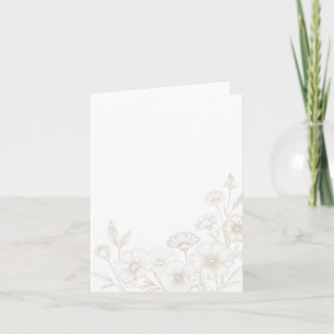 Fond élégant de cadre d'art en ligne florale Boho