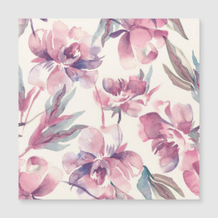 Fond floral sans couture à l'aquarelle avec des pi