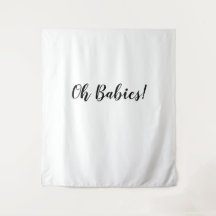 Fond Oh Bébés Bannière Oh Bébés Tapisserie
