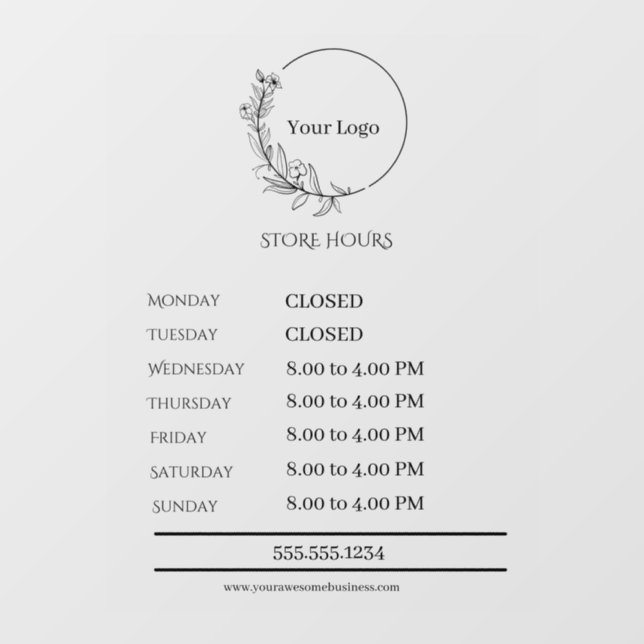 Fond opaque blanc Autocollant pour vitrine d'entre (Feuille)