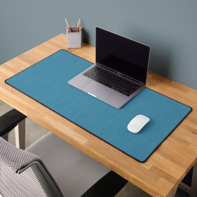 Fond texturé en lin bleu calme et simple (Bureau 2)