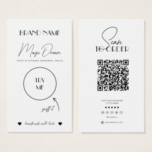 Fondants, Carte d'Odeur de Bougie, Insert d'Échant