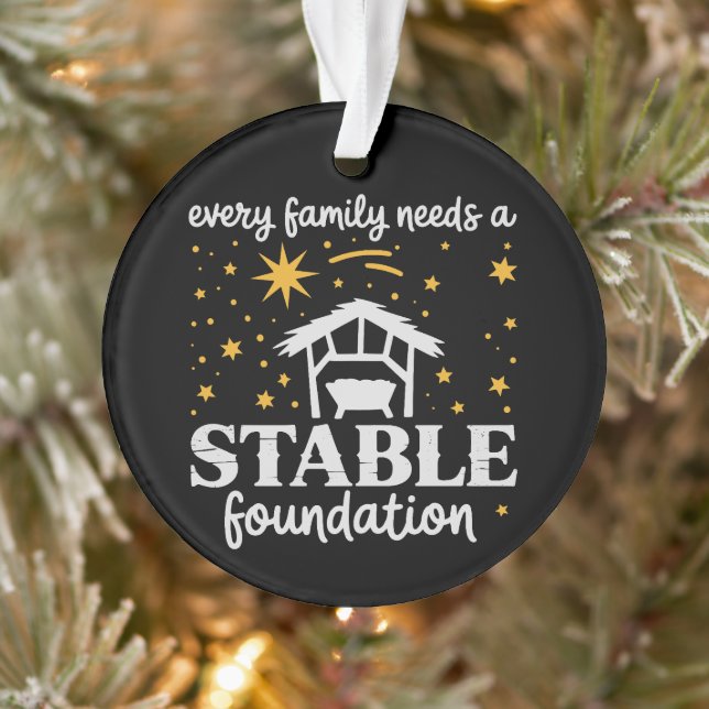Fondation stable familiale Noël chrétien Jésus (Arbre)
