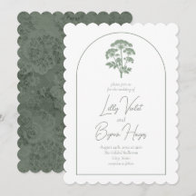 FONDNESS | Faire-part dentelé de mariage
