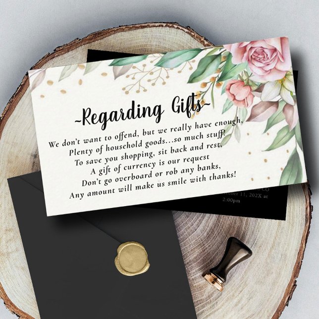 Fonds Floral Lune de Miel au lieu de cartes cadeau (Créateur téléchargé)