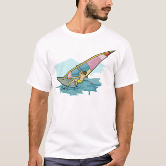 font de la planche à voile le T-shirt