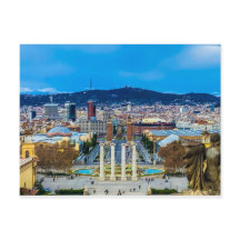 Font Montjuic, carte postale de Barcelone