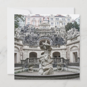 Fontaine avec statue de Neptune à Prague