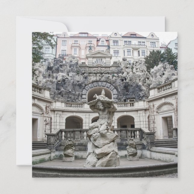 Fontaine avec statue de Neptune à Prague (Devant)