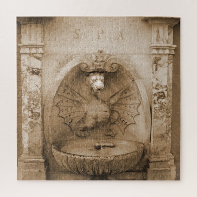 Fontaine de Rome Poster Jigsaw Puzzle (Vertical)